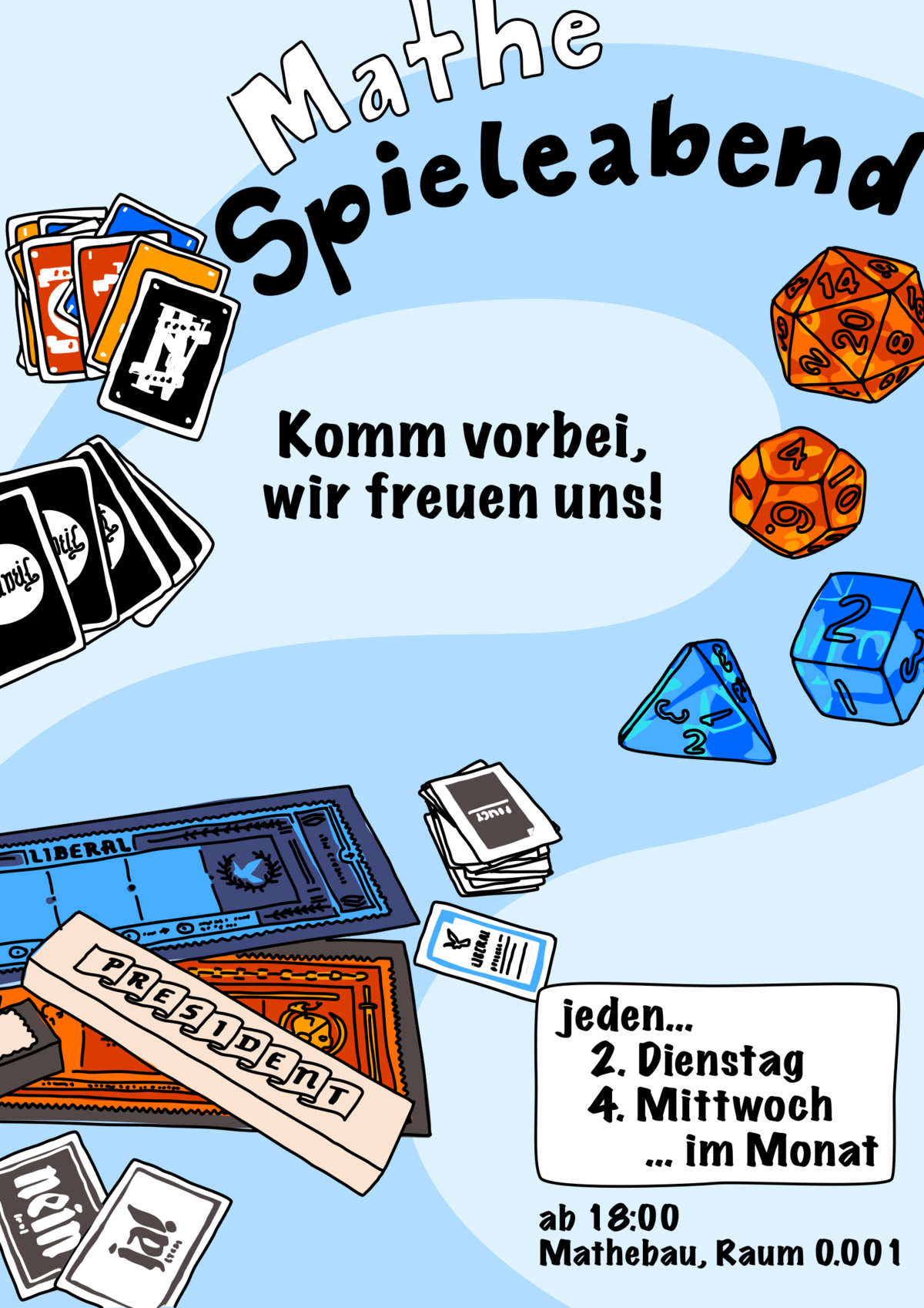 Poster zum Spieleabend